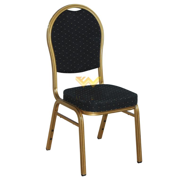 Metal banquet chair with fabric seat  for event